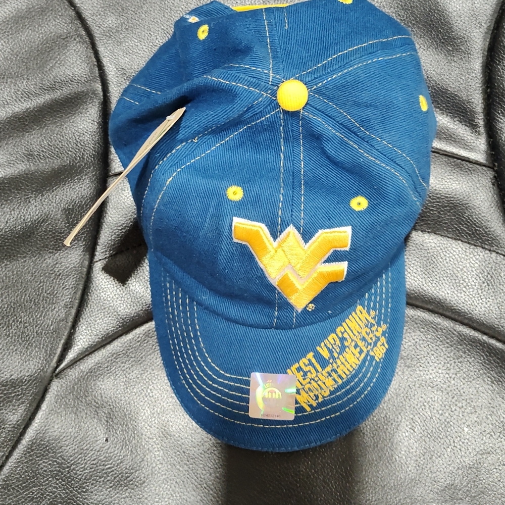 NWT - West Virginia Mountaineers Officially Licensed Baseball Hat Cap, OS - Picture 2 of 9